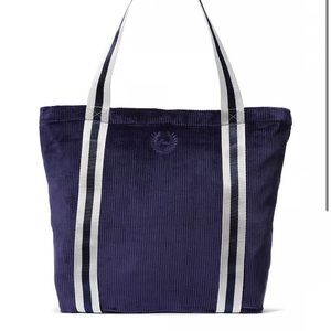 NWT VS Pink Ribber Velour Tote Bag